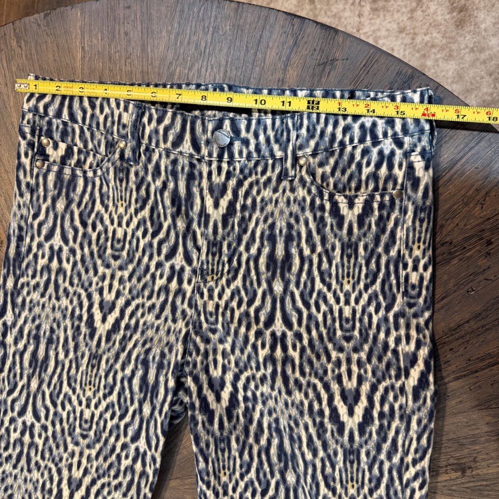 Liverpool Los Angeles Indigo Coast Leopard Print Ankle Jeans – Size 8 - Picture 8 of 9